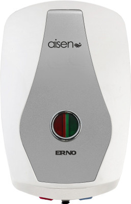 Aisen New Erno 3 L Storage Water Geyser (Metallic Silver)