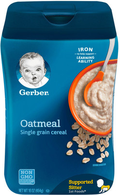 Gerber Oatmeal SingelGrain Cereal 227g Cereal(227 g, 1)