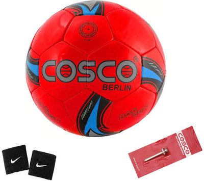 

Cosco Berlin (Color on Availability) Football - Size: (Pack of 1, Multicolor, Red