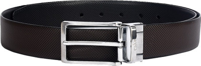 

Eske Men Formal Multicolor Genuine Leather Reversible Belt, Black & brown