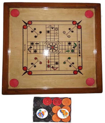

NEELAM KAVA004 50 cm Carrom Board(Brown)