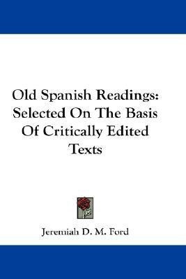 Old Spanish Readings(English, Paperback, unknown)