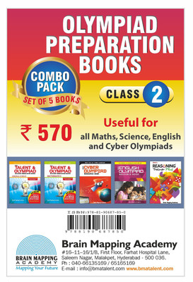 OLYMPIAD PREPARATORY BOOKS COMBI PACK FOR CLASS 2(English, Paperback, BRAIN MAPPING)