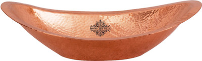 

IndianArtVilla Copper Bread Basket(Brown)