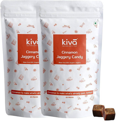 

KIVA Cinnamon Gur Candy Cinnamon Candy(Pack of 40)