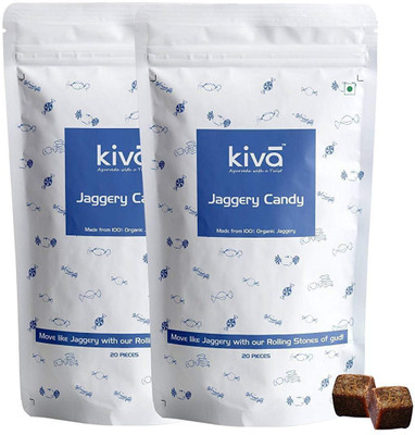 

KIVA Plain Gur Candy Plain Candy(Pack of 40)