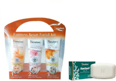 

Himalaya FAIRNESS KESAR FACIAL KIT, AACTRIAL SOAP(Set of 2)