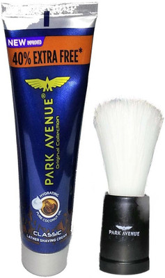 

Park Avenue Shaving Cream CLASSIC 84g + Shaving Brush Pack Of 2(Set of 2)