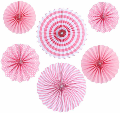 

GemStar PartyCrafts Pink Paper Decoration Fans - 6 g