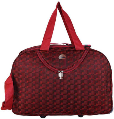 

Leatherworld (Expandable) Duffel Strolley Bag Duffel Strolley Bag(Red)
