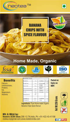 

Neotea Organic Home Made Banana Chips Spices Flavor Combo(1)