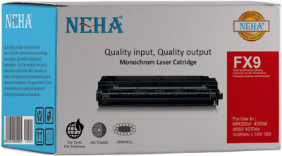 

NEHA FX9 TONER CARTRIDGE FOR USE IN MF4100, MF4122, MF4140, MF4150, MF4270, MF4320d, MF4350d, MF4370dn, MF4380dn, MF4680 , MF4340D Single Color Ink Toner(Black)