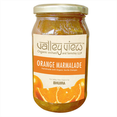

valley view Orange marmalade made with Organic seville oranges 470 g