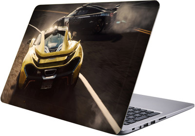 

LUCANT yellow car Laptop Sticker 15.6 inch-Premium Quality, UV Printed, Laminated, Bubble Free, Scratchproof Laptop Skin-309 Vinyl Laptop Decal 15.6