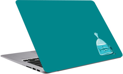 

Richerbrand Fish & Men Laptop Sticker 15.6 inch-Designer laptop sticker-laptop skin sticker-300 Premium Quality,Bubble Free,Scratchproof,unique Laptop Skin/Cover for 15.6 inches/3m Vinyl Laptop Decal 15.6