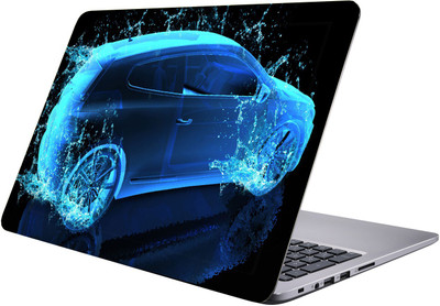 

PRINTCLUB water car Laptop Sticker 15.6 inch-Premium Quality, UV Printed, Laminated, Bubble Free, Scratchproof Laptop Skin-123 Vinyl Laptop Decal 15.6