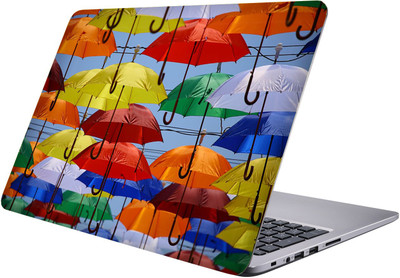

LUCANT multicolor umbrellas Laptop Sticker 15.6 inch-Premium Quality, UV Printed, Laminated, Bubble Free, Scratchproof Laptop Skin-332 Vinyl Laptop Decal 15.6