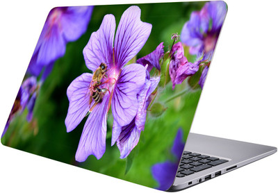 

LUCANT flowers and bee Laptop Sticker 15.6 inch-Premium Quality, UV Printed, Laminated, Bubble Free, Scratchproof Laptop Skin-178 Vinyl Laptop Decal 15.6