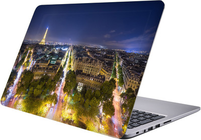 

PRINTCLUB city Laptop Sticker 15.6 inch-Premium Quality, UV Printed, Laminated, Bubble Free, Scratchproof Laptop Skin-108 Vinyl Laptop Decal 15.6