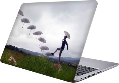 

LUCANT white umbrella Laptop Sticker 15.6 inch-Premium Quality, UV Printed, Laminated, Bubble Free, Scratchproof Laptop Skin-427 Vinyl Laptop Decal 15.6