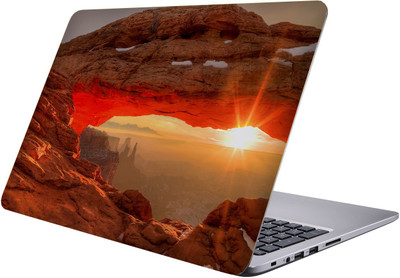 

LUCANT rising sun Laptop Sticker 15.6 inch-Premium Quality, UV Printed, Laminated, Bubble Free, Scratchproof Laptop Skin-215 Vinyl Laptop Decal 15.6