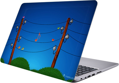 

PRINTCLUB music Laptop Sticker 15.6 inch-Premium Quality, UV Printed, Laminated, Bubble Free, Scratchproof Laptop Skin-558 Vinyl Laptop Decal 15.6