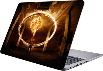 

LUCANT fire Laptop Sticker 15.6 inch-Premium Quality, UV Printed, Laminated, Bubble Free, Scratchproof Laptop Skin-425 Vinyl Laptop Decal 15.6