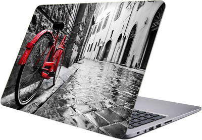 

PRINTCLUB cycle Laptop Sticker 15.6 inch-Premium Quality, UV Printed, Laminated, Bubble Free, Scratchproof Laptop Skin-713 Vinyl Laptop Decal 15.6