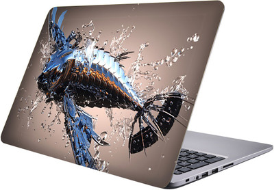 

LUCANT metallic fish Laptop Sticker 15.6 inch-Premium Quality, UV Printed, Laminated, Bubble Free, Scratchproof Laptop Skin-174 Vinyl Laptop Decal 15.6