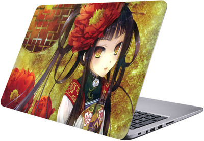 

PRINTCLUB cute girl Laptop Sticker 15.6 inch-Premium Quality, UV Printed, Laminated, Bubble Free, Scratchproof Laptop Skin-241 Vinyl Laptop Decal 15.6