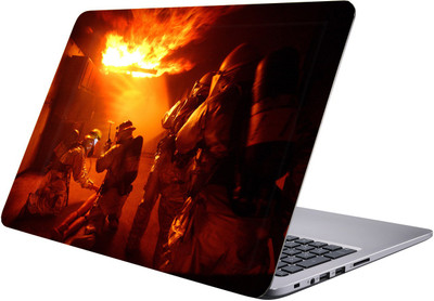 

PRINTCLUB fire man Laptop Sticker 15.6 inch-Premium Quality, UV Printed, Laminated, Bubble Free, Scratchproof Laptop Skin-10 Vinyl Laptop Decal 15.6