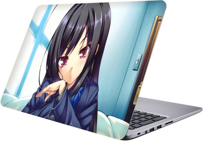 

PRINTCLUB cartoon girl Laptop Sticker 15.6 inch-Premium Quality, UV Printed, Laminated, Bubble Free, Scratchproof Laptop Skin-54 Vinyl Laptop Decal 15.6
