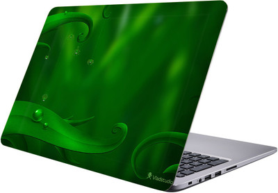 

PRINTCLUB green leaf Laptop Sticker 15.6 inch-Premium Quality, UV Printed, Laminated, Bubble Free, Scratchproof Laptop Skin-581 Vinyl Laptop Decal 15.6