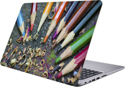 

LUCANT pencil colors Laptop Sticker 15.6 inch-Premium Quality, UV Printed, Laminated, Bubble Free, Scratchproof Laptop Skin-263 Vinyl Laptop Decal 15.6