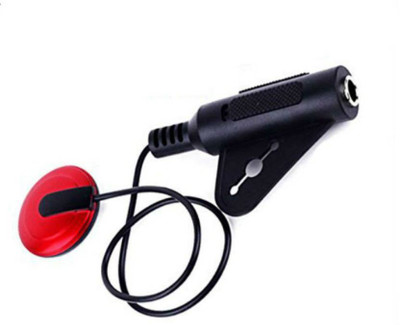 

Zahuu Transducer, Acoustic Piezo Tactile Microphone Contact Pickup For Guitar Violin Mandolin Ukulele Banjo(Red, Black)