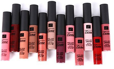 Ropalia Liquid Matte Lipstick, 12 Pcs Nude Long Lasting Waterproof Matte Liquid Lipstick Kit 12Pcs(Nude)
