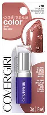 

Cover Girl Continuous Color Lipstick Bronzed Glow 770, .13 oz(Bronzed Glow)