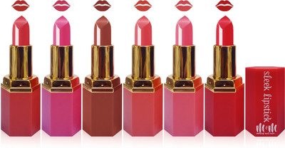 

Sleek M&M matte lisptick cosmetics makeup & more long lasting combo set of 6 color(pink rose pink beige carrat l pink red)