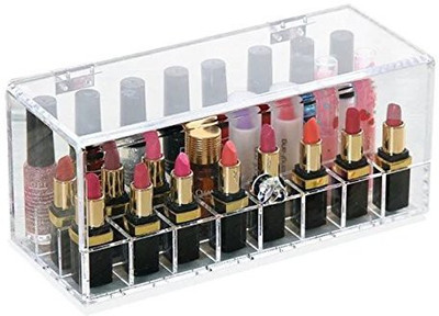 

Eyx Formula Acrylic Nail Polish ,Eyeliner And Lipstick Display Organizer,Lager Clear Box For Makeup Holder(Multicolor)
