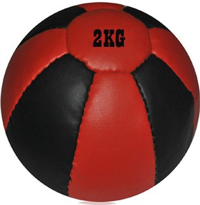 

DAKOHA SPORTS MEDICINE BALL GENUINE LEATHER 2KG Medicine Ball(Weight: 2 kg, Black, Red)