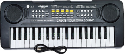 Gooyo 37 Keys Electronic Keyboard With USB Charger(Black)