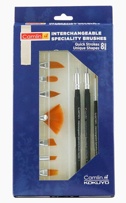 

Camlin Interchangeable Speciality Brushes – 8 Brushes(Black)
