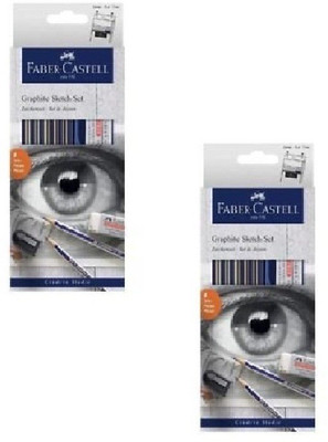 

Faber-Castell Graphite Pencil(Set of 8, Grey)