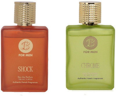 

Lyla Blanc SHOCK CHROME Perfume Spray for Men- (Set of 2) (100ml each) Eau de Parfum - 100 ml(For Men)