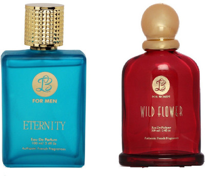 

Lyla Blanc Mens ETERNITY & Womens WILD FLOWER - (Set of 2 Perfume for Couple) (100ml each) Eau de Parfum - 100 ml(For Men & Women)