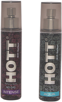 

HOTT INTENSE & AQUA Perfume Spray for Men- (Set of 2) (60ml each) Perfume - 60 ml(For Men)