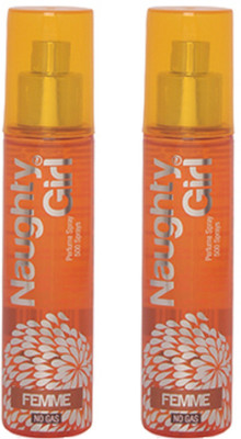 

Naughty Girl FEMME Perfume Spray for Women- Pack of 2 (60ml each) Perfume - 60 ml(For Women)