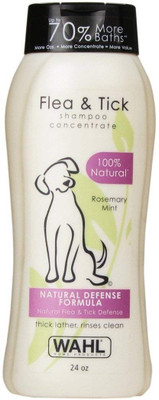 

Wahl Natural Flea Shampoo, Eucalyptus Spearmint Flea and Tick Tick Remover Dog Shampoo(710 ml)