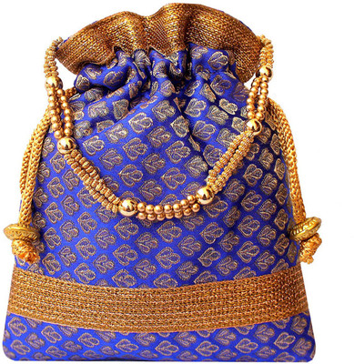 

waymore embroidery Potli For women Potli(Blue)