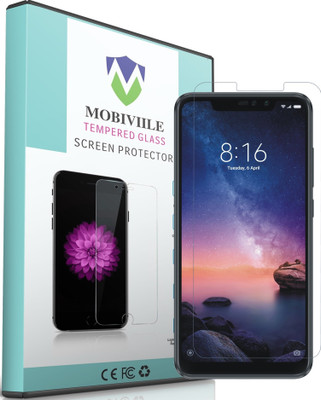 MOBIVIILE Tempered Glass Guard for Mi Redmi Note 6 Pro, Mi Redmi Note 6 Pro(Pack of 1)